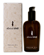 Dream Oil body oil with About Eve packaging